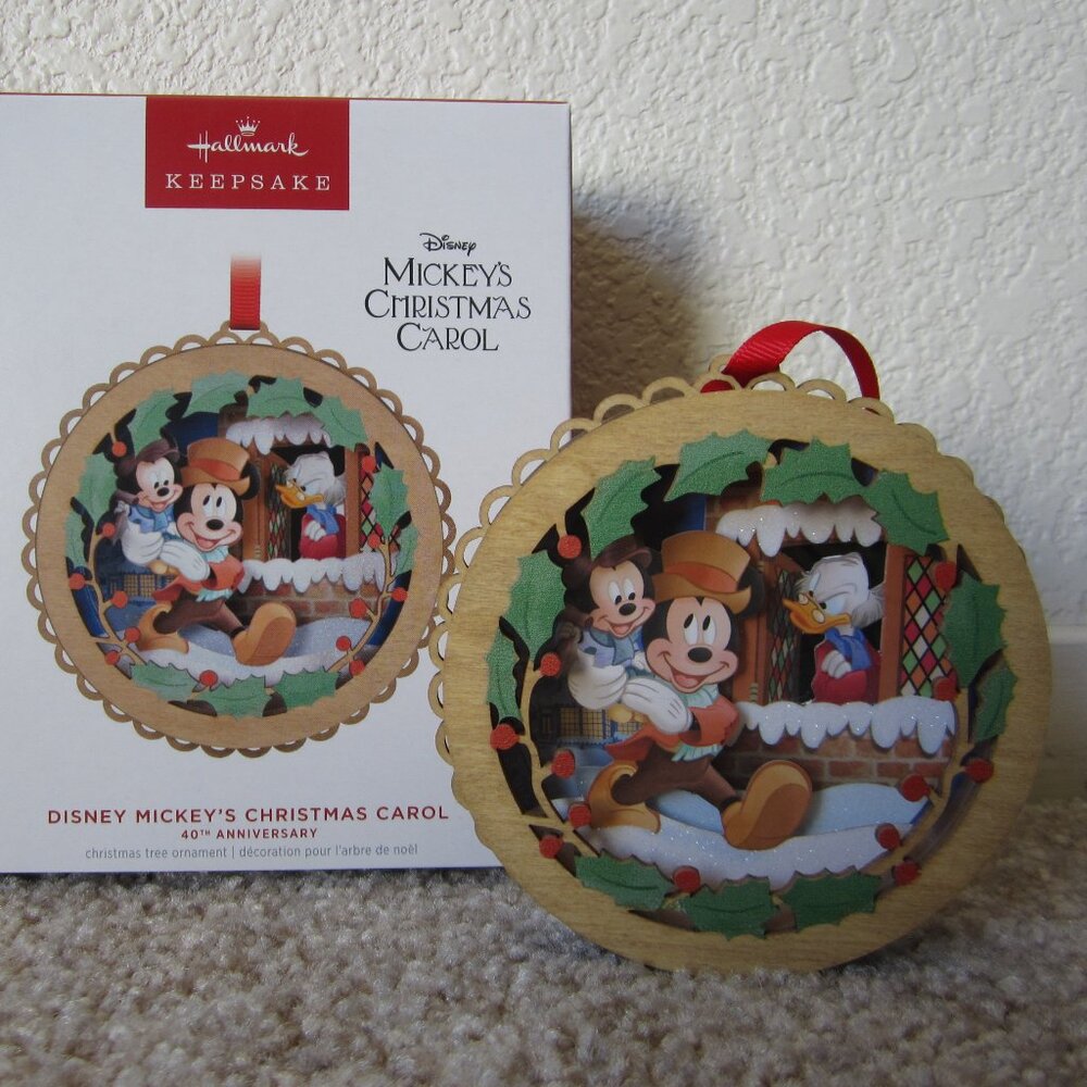 Disney Mickey's Christmas Carol 40th Anniversary 2023 Hallmark ornament
